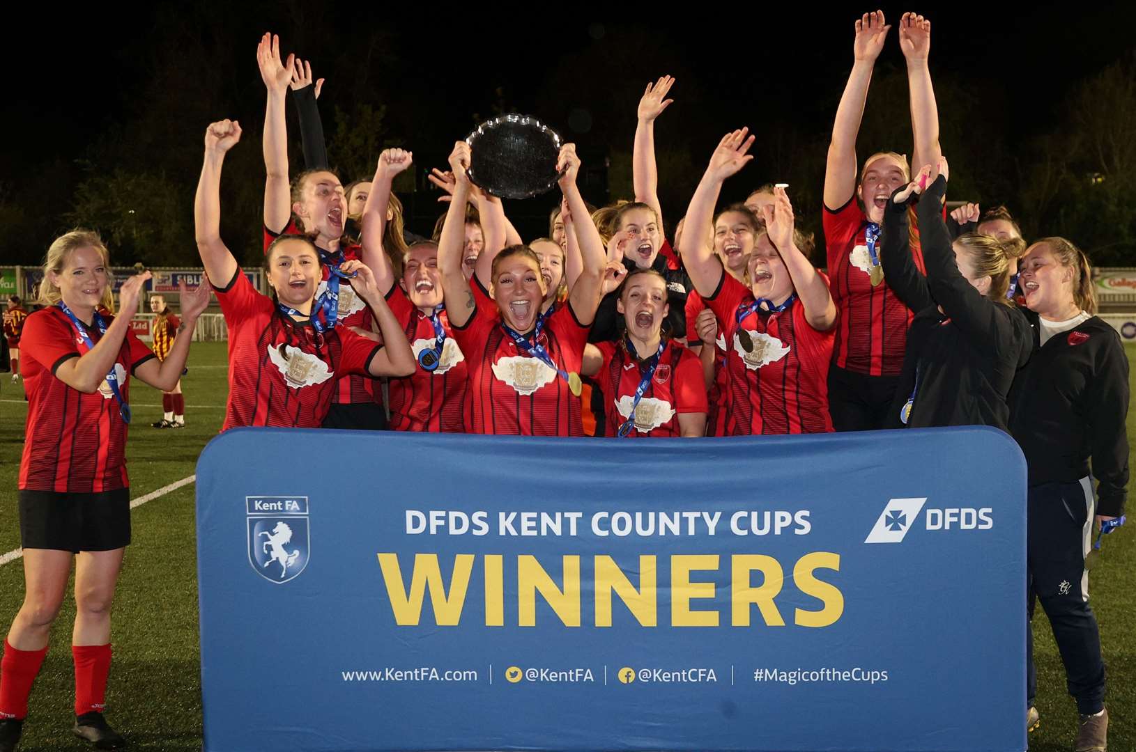 Tunbridge Wells Foresters - DFDS Kent FA Women's Plate Final winners. Picture: PSP Images